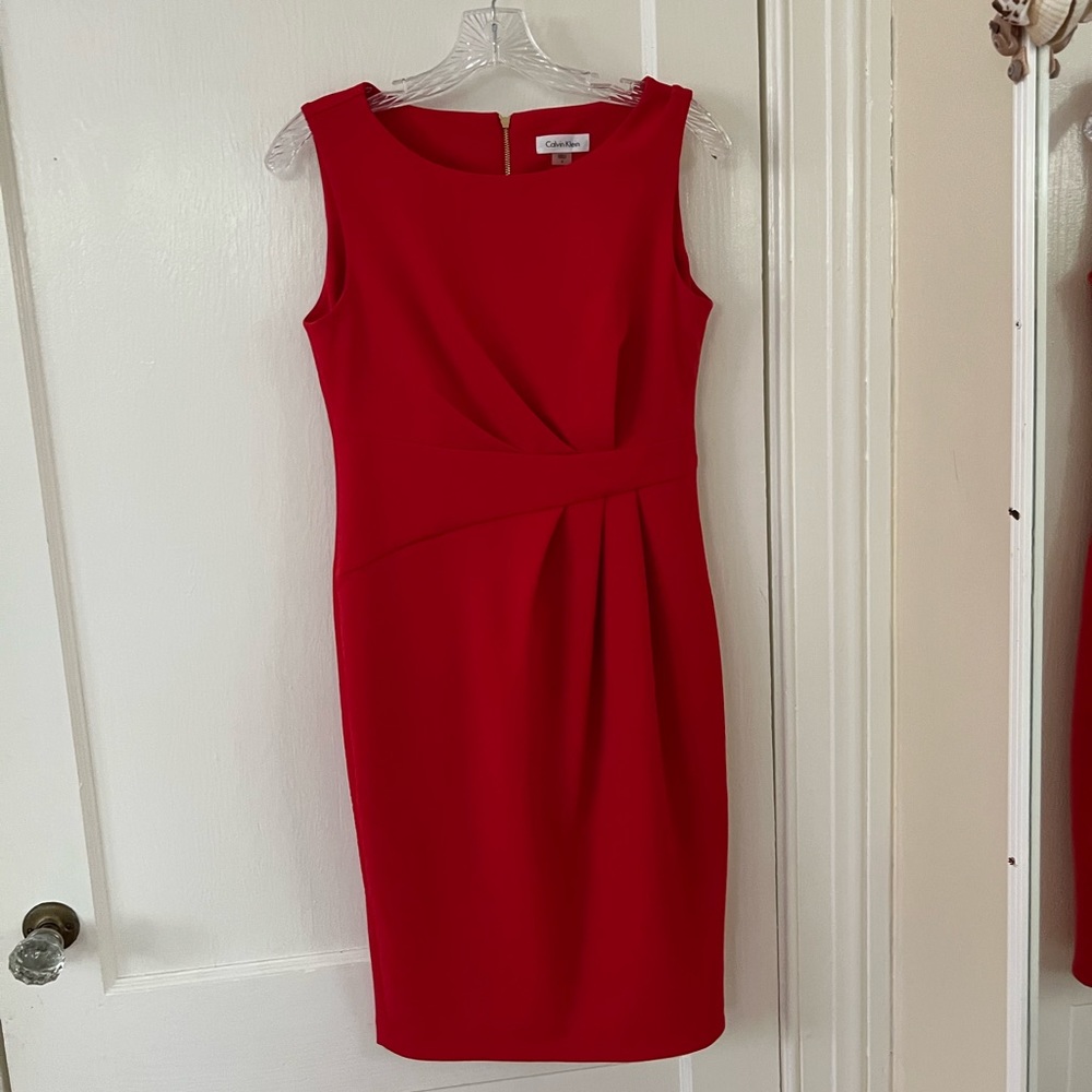Calvin Klein women’s 6 red bodycon dress